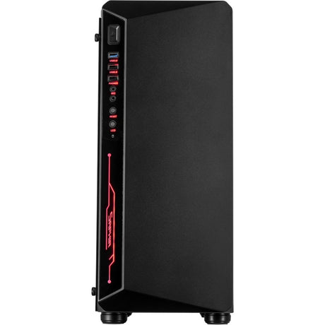 Inter-Tech C-3 Saphir Midi-Tower-Gehäuse (schwarz | 3x USB-A | Fenster)