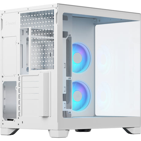 Fractal Design Pop 2 Vision RGB Midi-Tower-Gehäuse (weiß | 1x USB-A | 1x USB-C | RGB | gehärtetes Glas)