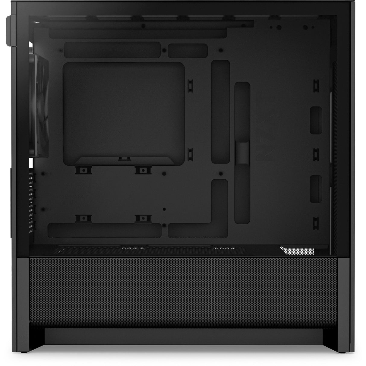 Nzxt h3 flow Midi-Tower-Gehäuse (schwarz (matt) | 1x USB-A | 1x USB-C | gehärtetes Glas)