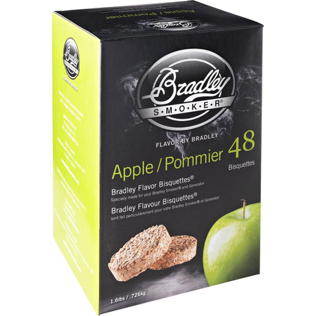 Bradley Apfelholzbriketts Räucherholz (48 Stück)