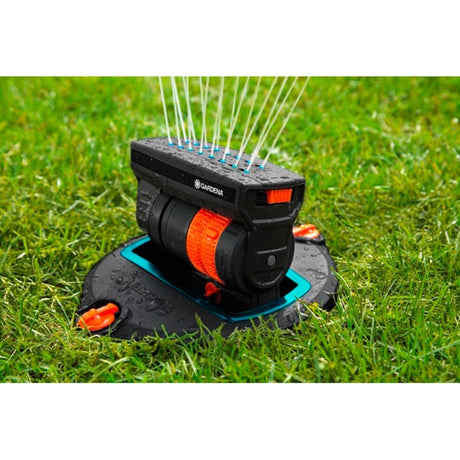 Gardena Versenk-Viereckregner OS 140 Sprinkler (schwarz orange, 8223-20)