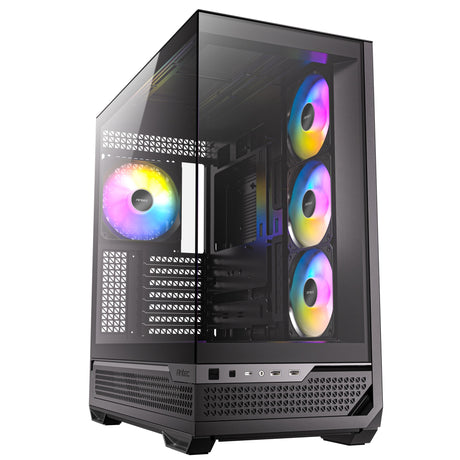 Antec c7 argb Midi-Tower-Gehäuse (schwarz | 2x USB-A | 1x USB-C | gehärtetes Glas)