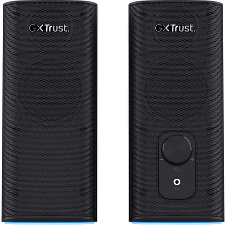 Trust GXT 612 Cetic PC-Lautsprecher (Schwarz, Bluetooth, RGB)