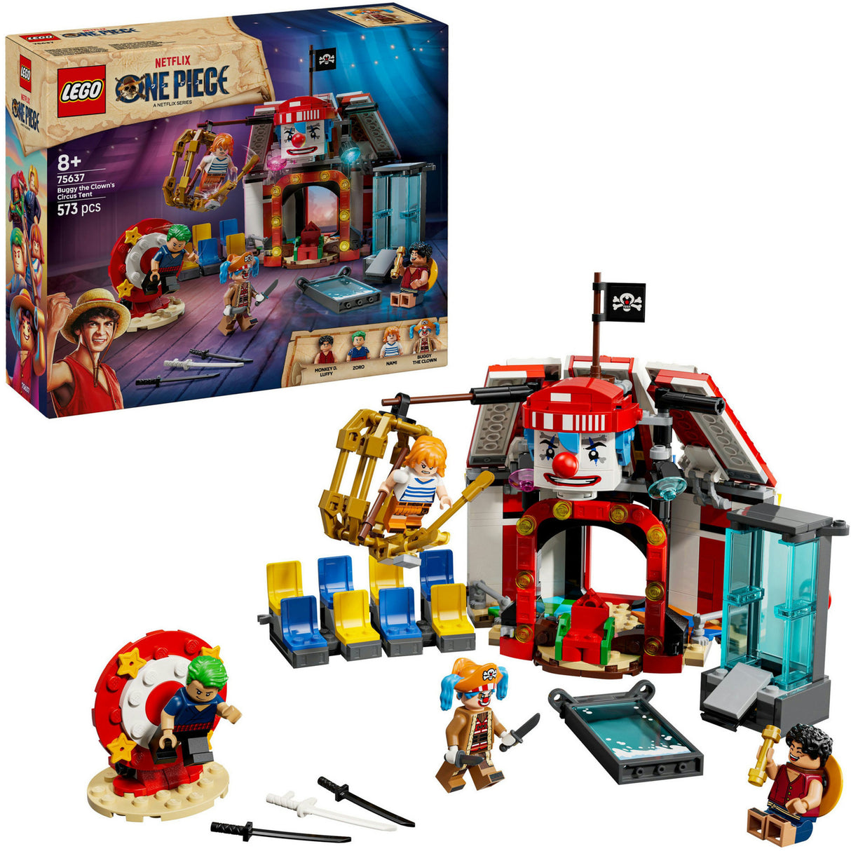 Lego One Piece 75637 Zirkuszelt von Buggy, dem Clown