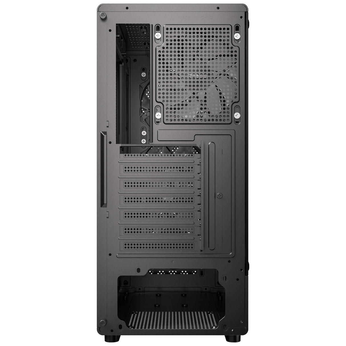 Antec VX320 ArGB Midi-Tower-Gehäuse (schwarz | 3x USB-A | gehärtetes Glas)
