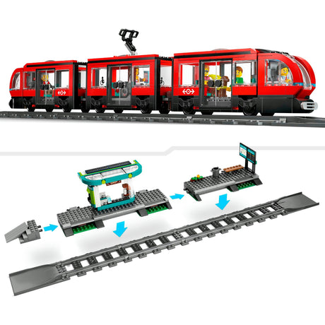 Lego City Straßenbahn und Bahnhof – 60423