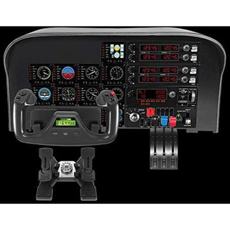 Logitech G Saitek Pro Flight Switch Panel Instrumententafel (Schwarz, PC)