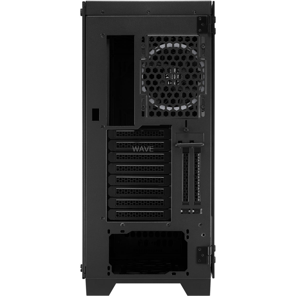 Sharkoon Elite Shark ca200m Big-Tower-Gehäuse (schwarz | 4x USB-A | gehärtetes Glas)