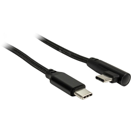 Inter-tech USB-C-auf-USB-C-Kabel 90° (schwarz, 1 Meter)