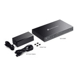 Tp-Link Omada ES210GMP 10-Port-Gigabit-Easy-Managed-Switch (schwarz, 8x PoE+, 1x Gigabit SFP)