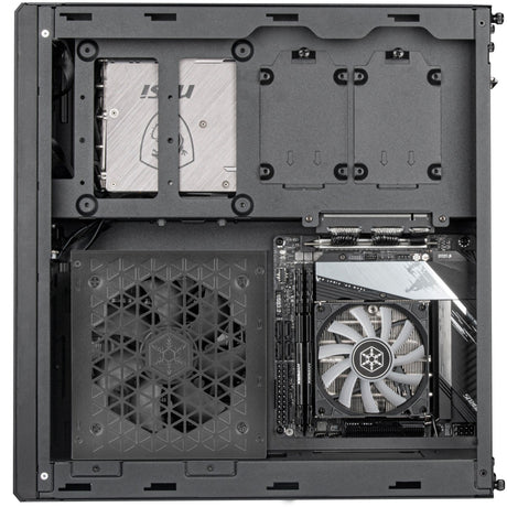 Silverstone Milo 12 Mini-Tower-Gehäuse (schwarz | 2x USB-A | 1x USB-C)
