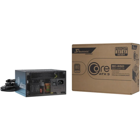 Seasonic Core BC-850 ATX 3.1 850 Watt Netzteil (schwarz, 1x 12V-2x6, 3x PCIe)
