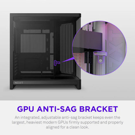 Nzxt h6 midi tower behuizing (zwart | 2x usb-a | 1x usb-c | tempered glass)