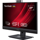 Viewsonic Videokonferenz-Docking-Monitor VG2757V-2K 27 (Schwarz (matt) grau, 1x HDMI, 1x Display-Anschluss, USB-A, USB-C, Audio)