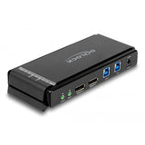 Delock DisplayPort 1,4 KVM Switch, 8K 60 Hz, USB 3.2 Gen 1