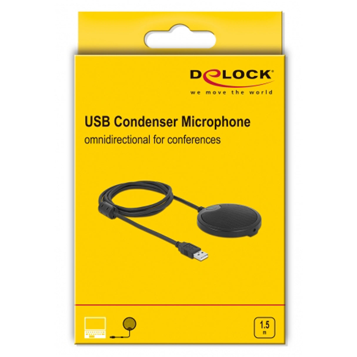 Delock USB betrachten Mikrofon omnidirektional als Konfigur