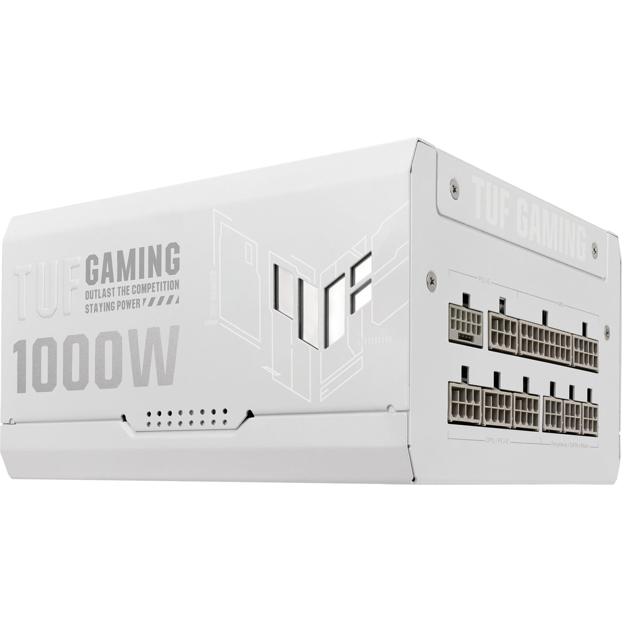 Asus TUF Gaming Gold White Edition modulares 1000-Watt-Netzteil (weiß, 1x 12V-2x6, 4x PCIe)