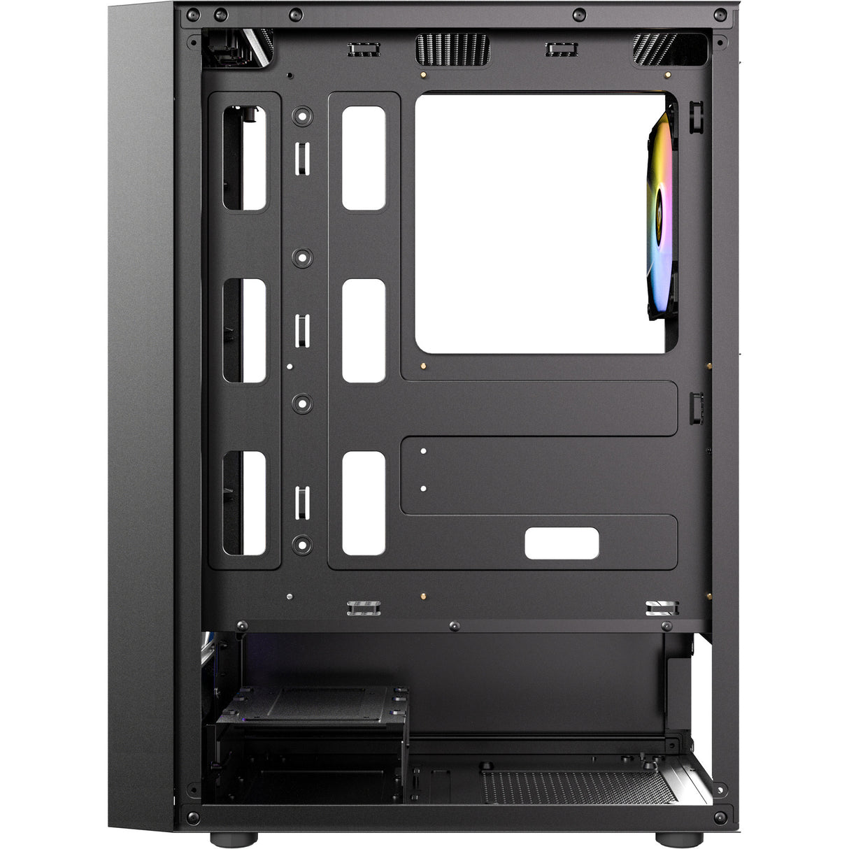 Antec Ax27 RGB Elite Midi-Tower-Gehäuse (schwarz | 3x USB-A | gehärtetes Glas)