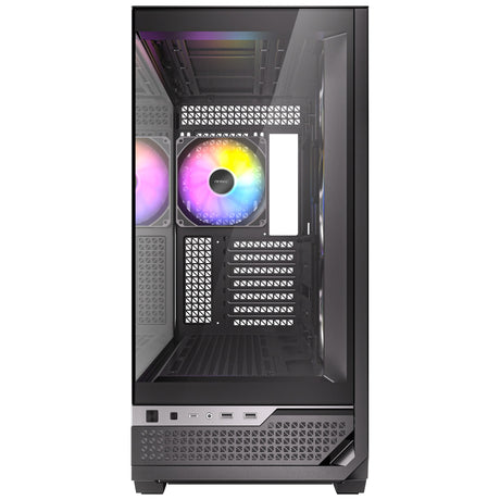 Antec c7 argb Midi-Tower-Gehäuse (schwarz | 2x USB-A | 1x USB-C | gehärtetes Glas)