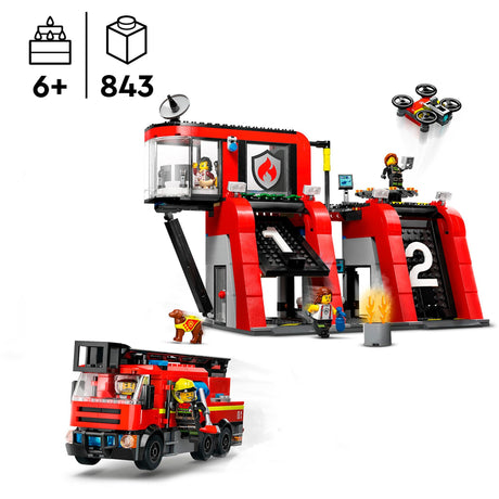 Lego City Feuerwache und Feuerwehrauto – 60414