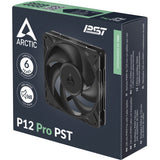 Arctic p12 pro pst case fan (zwart, 120 x 120 x 25 mm, pwm)