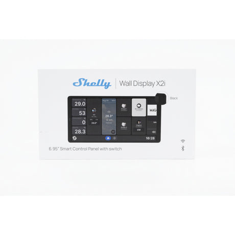 Shelly Wall Display x2i Bedienfeld (schwarz, Touchscreen, Wi-Fi 6, Bluetooth 5.4)