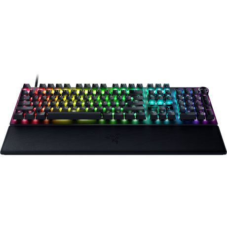 Mechanische Gaming-Tastatur Razer Huntsman V3 Pro RGB (Schwarz, US-Layout (QWERTY), analog optisch Gen 2, 100 %, Double-Shot PBT)