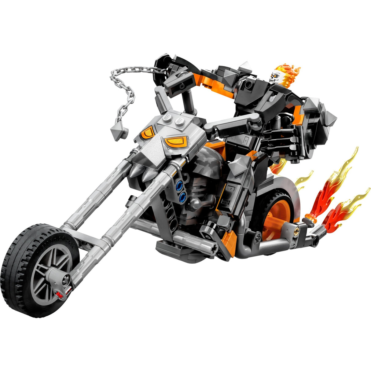 Lego Marvel – Geisterfahrer-Mech-Motorrad-Konstruktionsspielzeug (76245)
