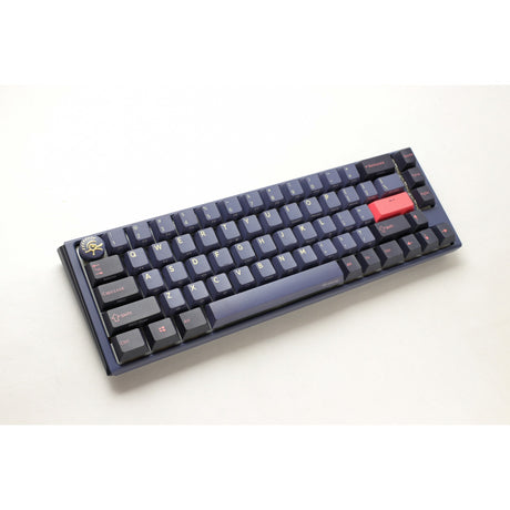 Mechanische Tastatur Ducky One 3 Cosmic Blue SF RGB (dunkelblau, US-Layout (Qwerty), Cherry MX Red, 65 %, RGB-LEDs, Double-Shot PBT, Hot-Swap-fähig, Quack-Mechanik)