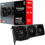 Asus prime radeon rx 9060 xt oc 16gb grafische kaart (grijs, 2x displayport, 1x hdmi)