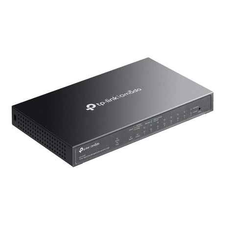 Tp-Link Omada ES210GMP 10-Port-Gigabit-Easy-Managed-Switch (schwarz, 8x PoE+, 1x Gigabit SFP)