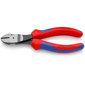 Knipex 74 12 160 Kraft-Seitenschneider mit Feder 160 mm