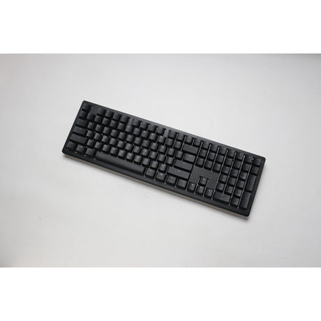 Ducky Zero 6108 Classic Black RGB mechanische Gaming-Tastatur (Schwarz, US-Layout (QWERTY), Cherry MX2A Blau, 100 %, RGB-LEDs, Double-Shot PBT, Hot Swap, 2,4 GHz | Bluetooth | USB-C)