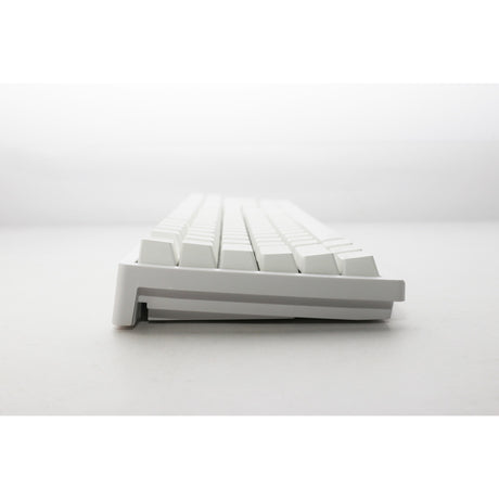 Ducky Zero 6108 Pure White RGB mechanische Gaming-Tastatur (weiß, US-Layout (QWERTY), Cherry MX2A Brown, 100 %, RGB-LEDs, Double-Shot PBT, Hot Swap, 2,4 GHz | Bluetooth | USB-C)