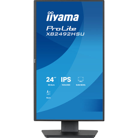 Iiyama Prolite xb2492hsu-b1 24 Monitor (Schwarz (matt), HDMI, Display Port, 2x USB-A, USB-B, 120 Hz)