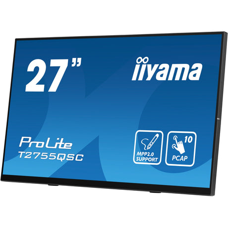Iiyama Prolite T2755QSC-B1 27 Zoll Touchscreen-Monitor (schwarz, HDMI, Display-Port, 2x USB-A, USB-B)