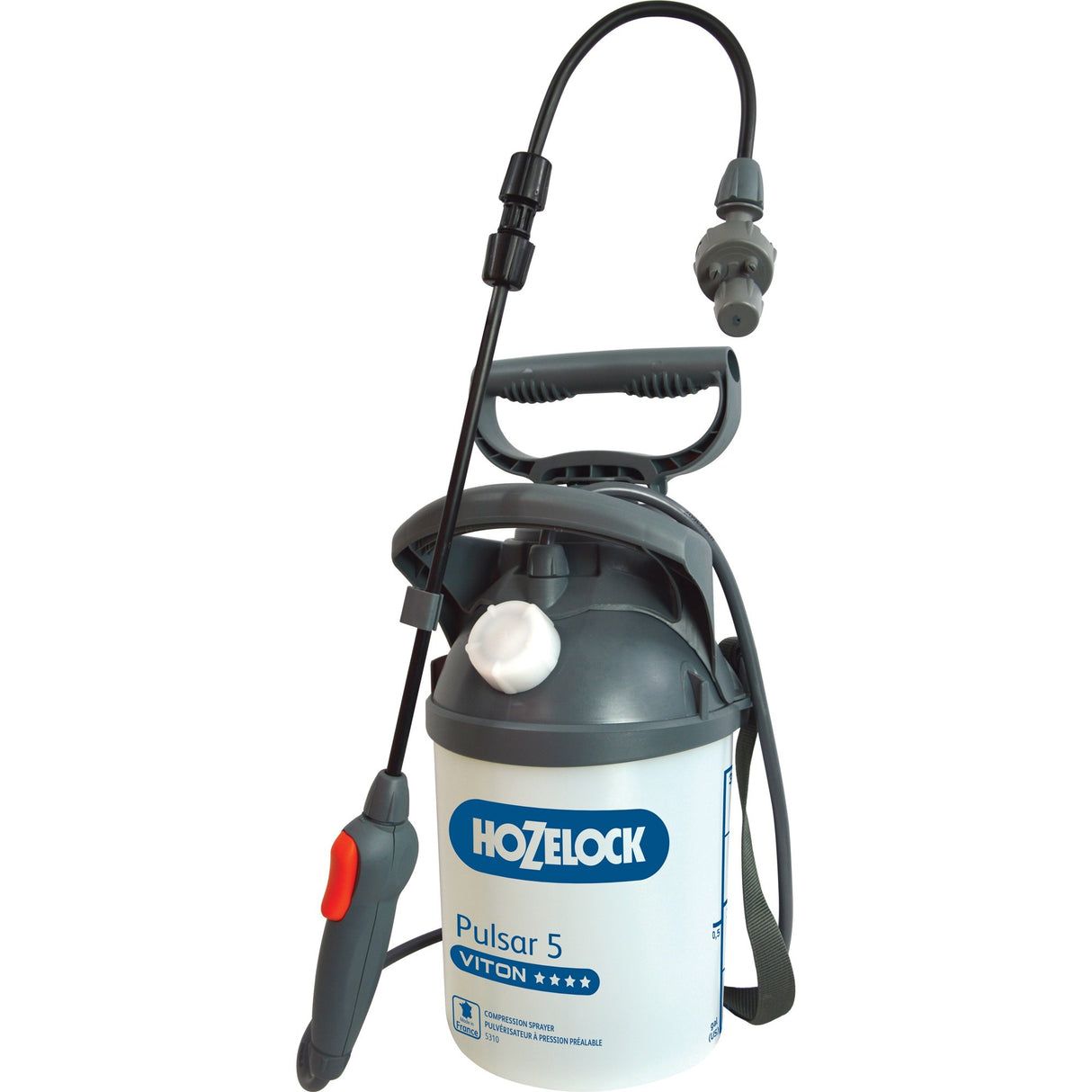 Hozelock 5310 Pulsar Viton 5 Liter Drucksprüher (weiß grau)