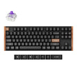 Keychron K8 HE-F1 RGB mechanische Tastatur (schwarz, US-Layout (QWERTY), Gateron Double-Rail Magnetic Nebula, 80 % (TKL), RGB-LEDs, OSA Double-Shot PBT, Hot Swap, USB-C | 2,4 GHz | Bluetooth 5.1)
