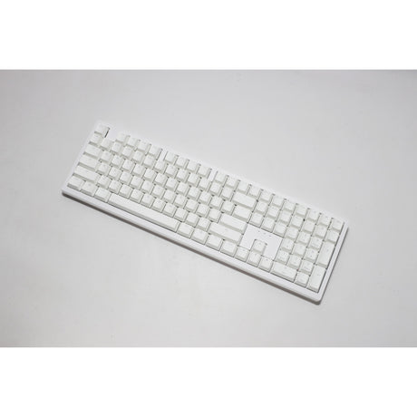 Ducky Zero 6108 Pure White RGB mechanische Gaming-Tastatur (weiß, US-Layout (QWERTY), Cherry MX2A Speed Silver, 100 %, RGB-LEDs, Double-Shot PBT, Hot Swap, 2,4 GHz | Bluetooth | USB-C)