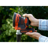 Black+decker bdcros18 18V Akku-Exzenterschleifer (schwarzorange, Aufbewahrungstasche, Ladegerät und Akku im Lieferumfang enthalten)