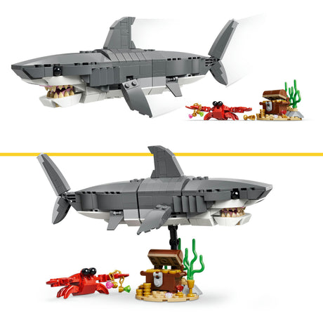 Lego Bauspielzeug „Wilder Hai mit Schatztruhe“ (31381)