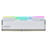 Klevv 32 gb ddr5-6000 (2x 16 gb) kit werkgeheugen (wit, kd5agu880-60a300j, cras v rgb, xmp 3.0, expo)
