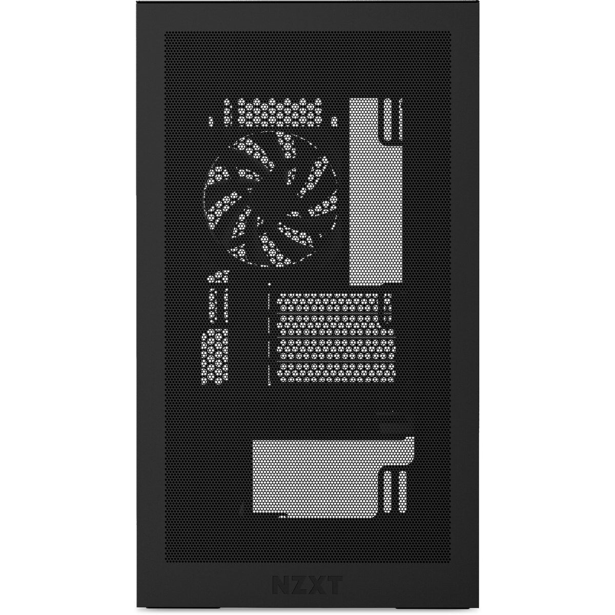 Nzxt h3 flow Midi-Tower-Gehäuse (schwarz (matt) | 1x USB-A | 1x USB-C | gehärtetes Glas)