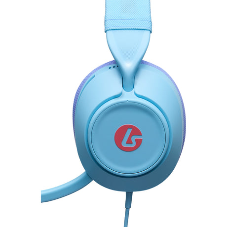 Powera lucidsound ls10 bedrade gamingheadset - oceaangolven over-ear gaming headset (lichtblauw paars, playstation 5, playstation 4, xbox series x|s, xbox one, pc, mobiel)