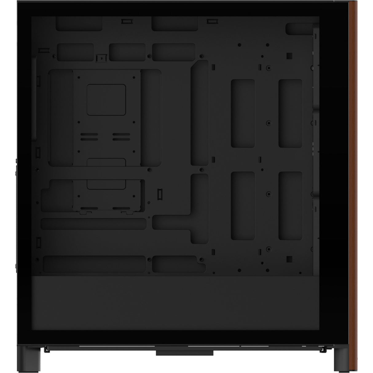Thermaltake s370 ws midi tower behuizing (zwart | 2x usb-a | 1x usb-c | tempered glass)