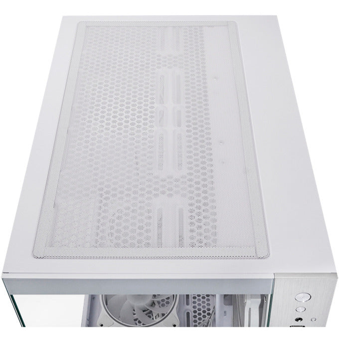Chieftec Visio Midi Tower Gehäuse (weiß | 2x USB-A | 1x USB-C | RGB | gehärtetes Glas)