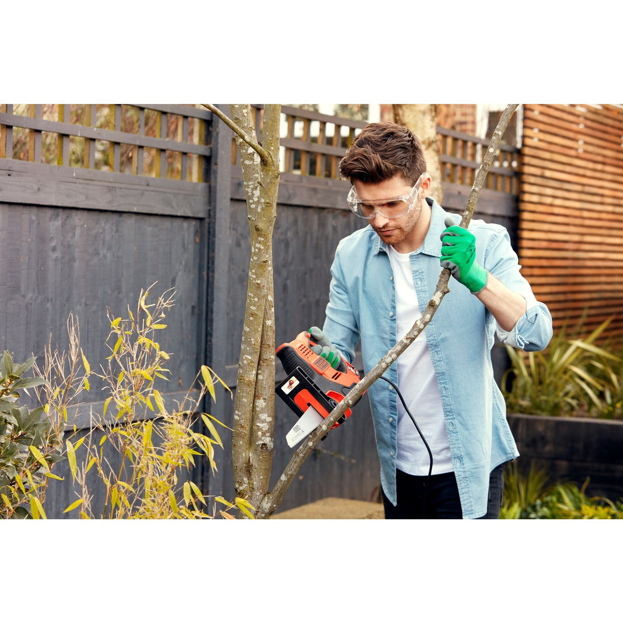 Black+Decker 500 W Scorpion Multisaw mit Autoselect-Technologie RS890K-QS Säbelsäge (Orange Schwarz)