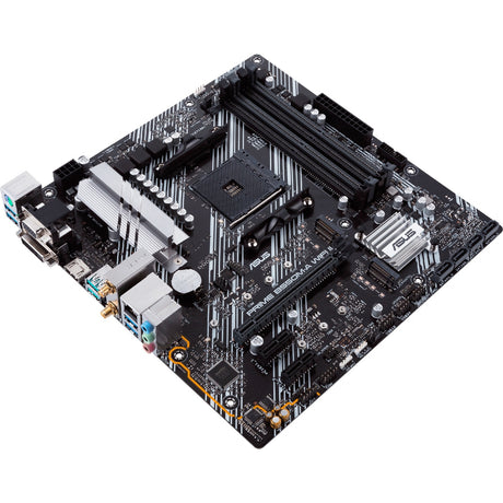 Asus prime b550m-a wifi ii socket am4 moederbord (zwart zilver, raid, gb-lan, wi-fi 6, bt, sound, µatx)