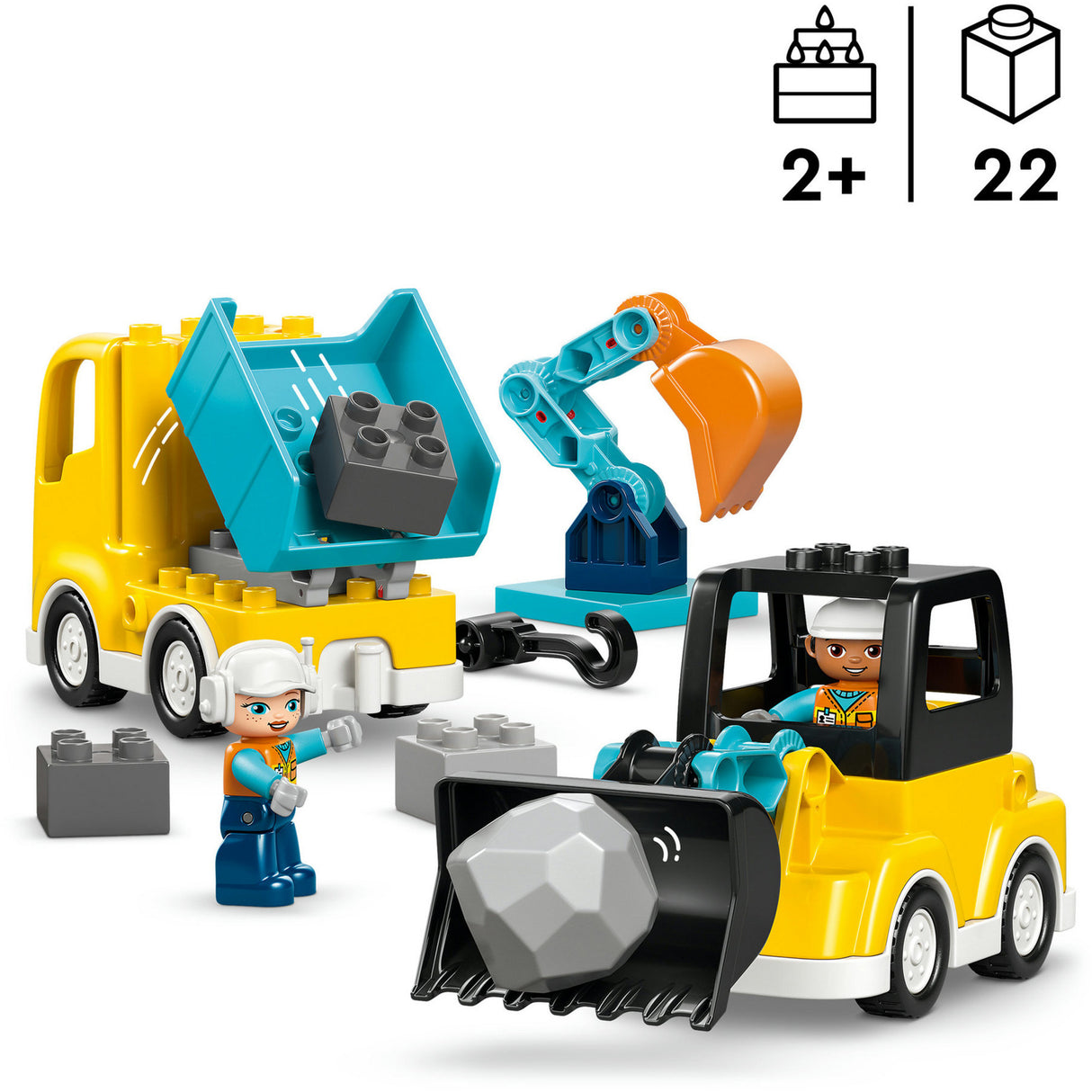 Lego Duplo Town 10475 3in1 Baufahrzeuge