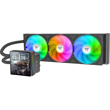 Thermaltake TH360 V3 Ultra ARGB Sync AIO Flüssigkeitskühler Wasserkühlung (Schwarz)